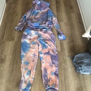 2 piece sweat suit